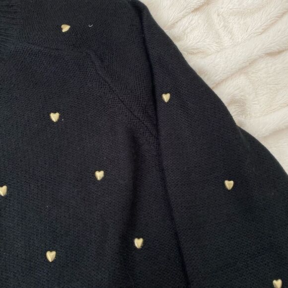 Lucky Brand Heart Studded Crewneck Sweater - Picture 6 of 8